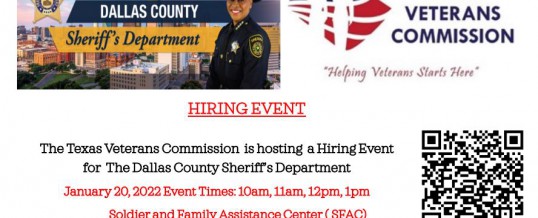 Hiring Event (Dallas County Sheriff’s Department)