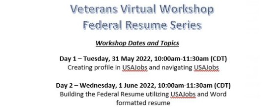 Federal Resume Workshop STXD