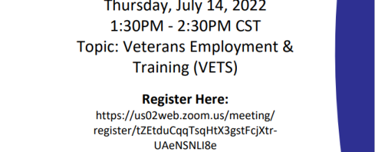 Women Veterans Program Monthly Virtual Women Veterans Networking