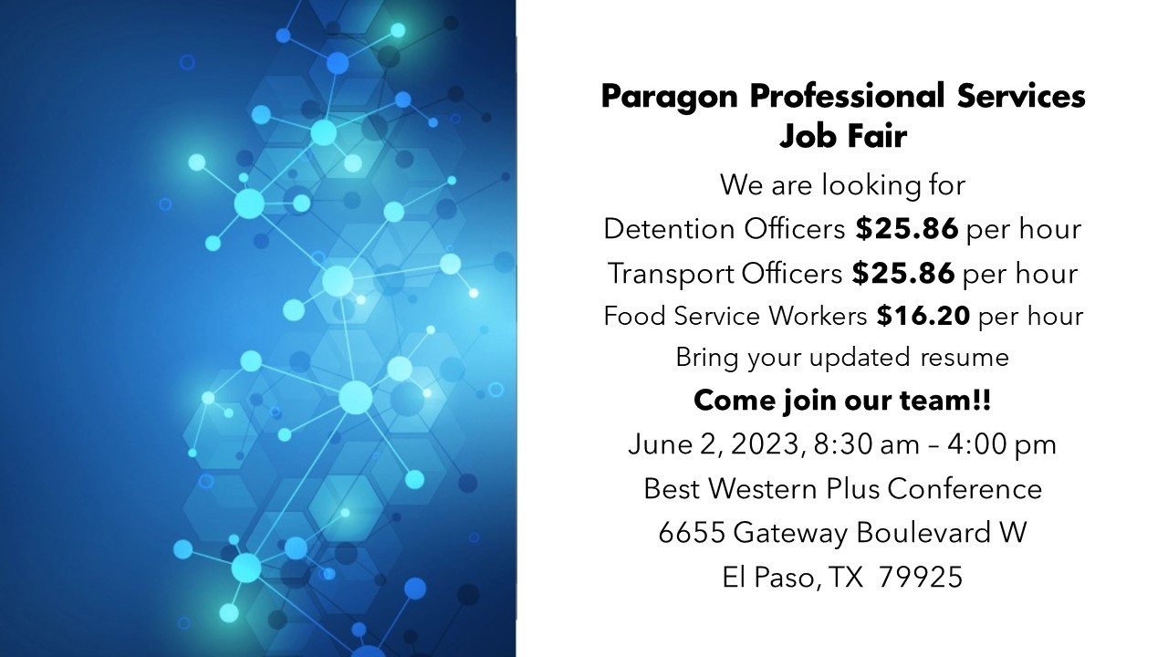 6-2-2023 Paragon Professional Services - Job Fair