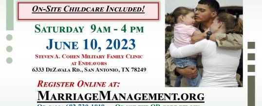 Marriage Management – Veteran/Military Couple Tune-Up – San Antonio