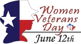 graphic of Women Veterans Day logo