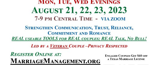 Marriage Management Couples Refresh