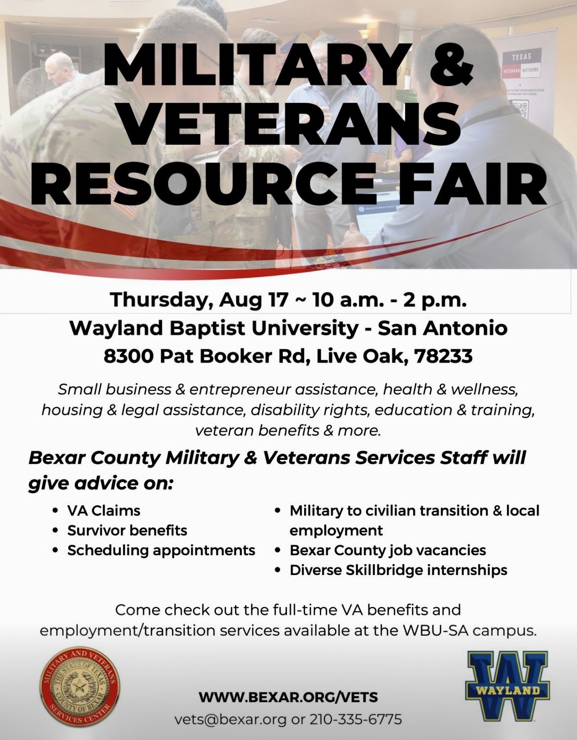 Military & Veterans Resource Fair August 17